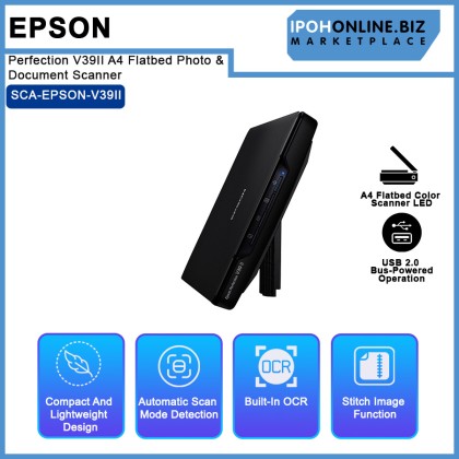 Epson Perfection V39II A4 Flatbed Photo & Document Scanner Epson Perfection V39II A4 Flatbed Photo & Document Scanner