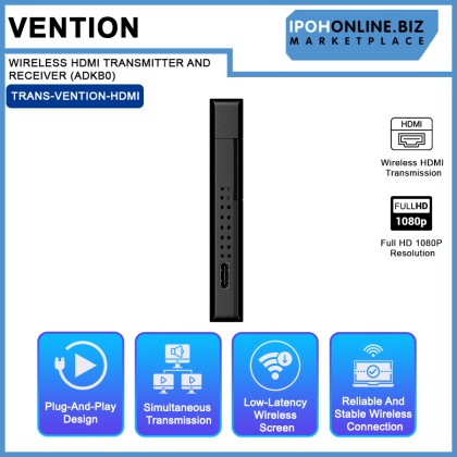 VENTION WIRELESS HDMI TRANSMITTER AND RECEIVER (ADKB0) VENTION WIRELESS HDMI TRANSMITTER AND RECEIVER (ADKB0)