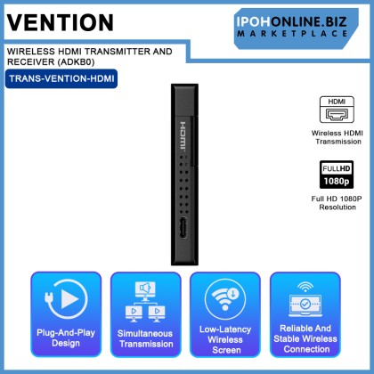 VENTION WIRELESS HDMI TRANSMITTER AND RECEIVER (ADKB0) VENTION WIRELESS HDMI TRANSMITTER AND RECEIVER (ADKB0)