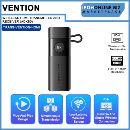 VENTION WIRELESS HDMI TRANSMITTER AND RECEIVER (ADKB0) VENTION WIRELESS HDMI TRANSMITTER AND RECEIVER (ADKB0)