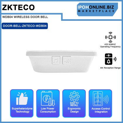 ZKTECO WDB04 WIRELESS DOOR BELL ZKTECO WDB04 WIRELESS DOOR BELL