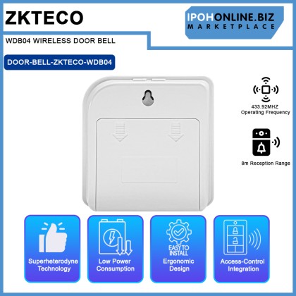 ZKTECO WDB04 WIRELESS DOOR BELL ZKTECO WDB04 WIRELESS DOOR BELL