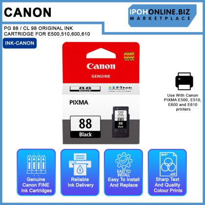 Canon PG 88 / CL 98 ORIGINAL INK CARTRIDGE FOR E500,510,600,610