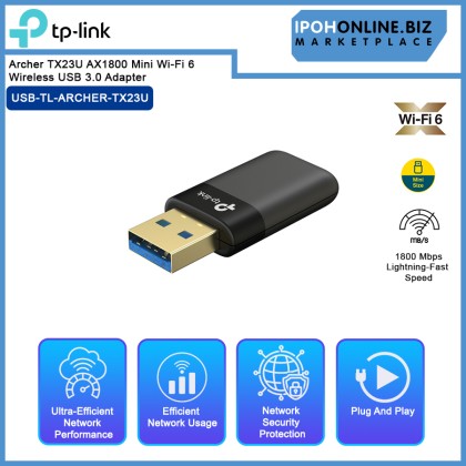 TP-LINK Archer TX23U AX1800 Mini Wi-Fi 6 Wireless USB 3.0 Adapter
