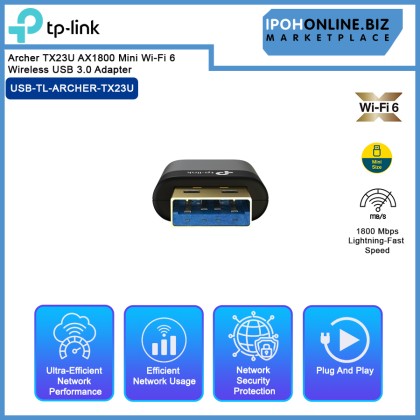 TP-LINK Archer TX23U AX1800 Mini Wi-Fi 6 Wireless USB 3.0 Adapter