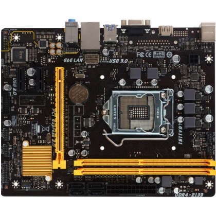 BIOSTAR H110MH PRO D4 LGA 1151 Intel Skylake H110 HDMI USB 3.0 Micro ATX Motherboard