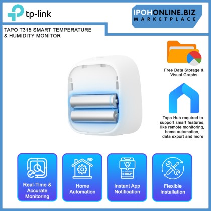 TP-LINK TAPO T315 SMART TEMPERATURE & HUMIDITY MONITOR