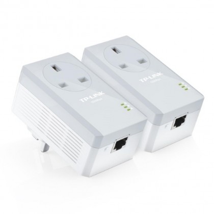 TP-LINK TL-PA4010PKIT AV500 Powerline Adapter with AC Pass Through Starter Kit TP-LINK TL-PA4010PKIT AV500 Powerline Adapter with AC Pass Through Starter Kit