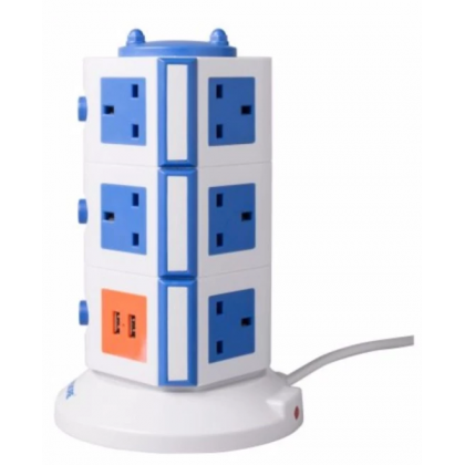 SAFEMORE 3 layer vertical socket with 4 USB Port hub SAFEMORE 3 layer vertical socket with 4 USB Port hub