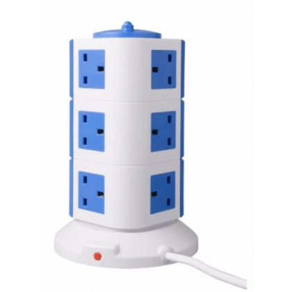 SAFEMORE 3 layer vertical socket with 4 USB Port hub