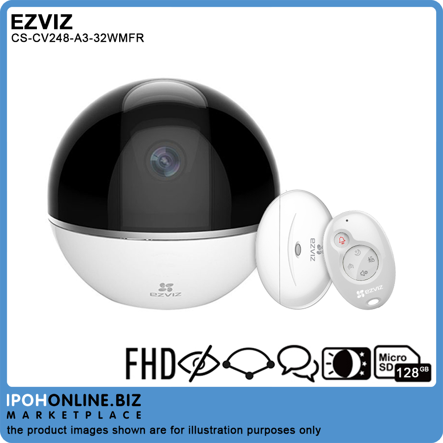 EZVIZ C6T RF Edition Wireless IP Camera 1080P 2MP + Alarm Hub - Integrated Alarm System With Camera 