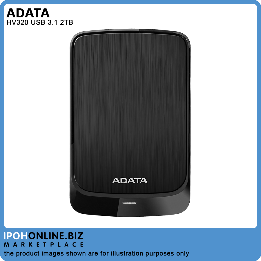ADATA HV320 USB 3.1 2TB 2.5" Portable Slim 10.7mm External Hard Disk Drive