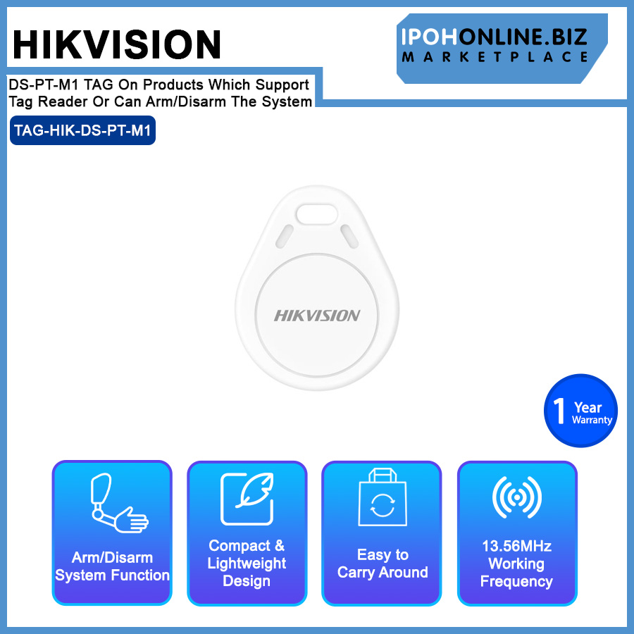 HIKVISION DS-PT-M1 TAG On Products Which Support Tag Reader Or Can Arm ...